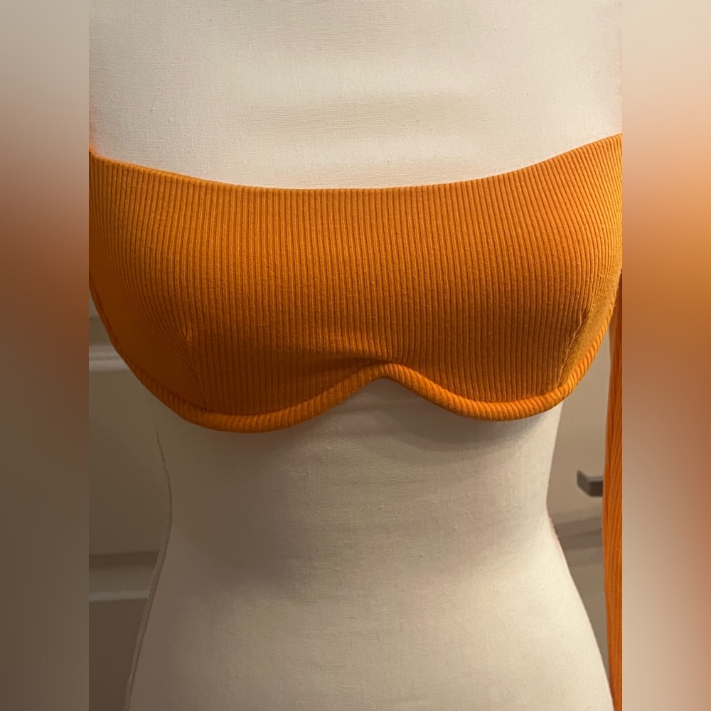 Princess Polly Becca Long Sleeve Crop Top | Orange | Size 2 - Picture 4 of 8
